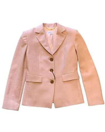 Marella Bernini Textured Single Breast Jacket 16 - Pink