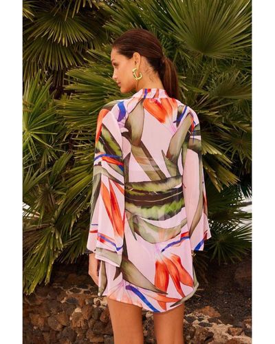 Betty floral chiffon beach dress in multicoloured - Alexandra Miro