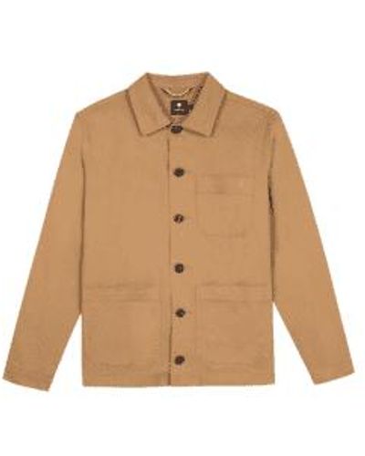 Faguo Lorge Cotton Jacket In From - Neutro