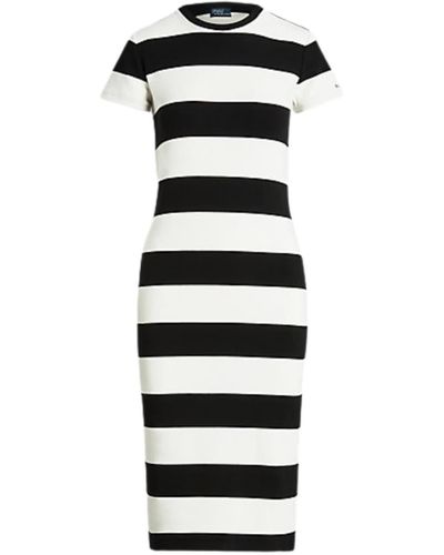 Ralph Lauren Black Striped T Shirt Dress