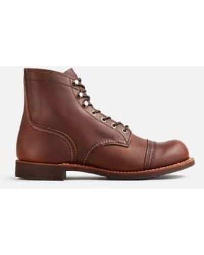 Red Wing Wing 8111 heritage 6 iron ranger boot amber harness - Marrón