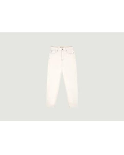 MUD Jeans Jeans effilés d'étirement s mamans - Blanc