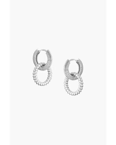 Tutti & Co Ea617s Amber Earrings - White