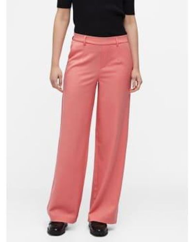 Object Lisa Trousers Georgia Peach - Rosso