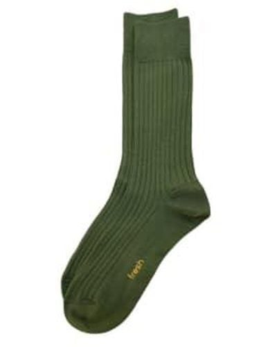 Fresh Cotton Mid-calf Lenght Socks - Green