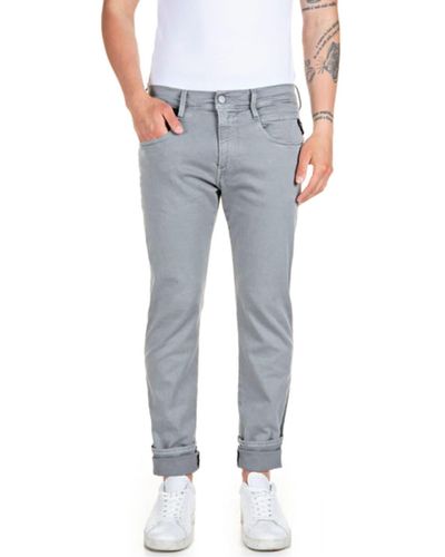 Replay Hyperflex X -Lite Anbass Color Edition Slim Fit Jeans - Grau