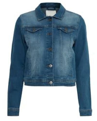 Ichi Empirement la veste en jean avec blue-20111235 - Bleu