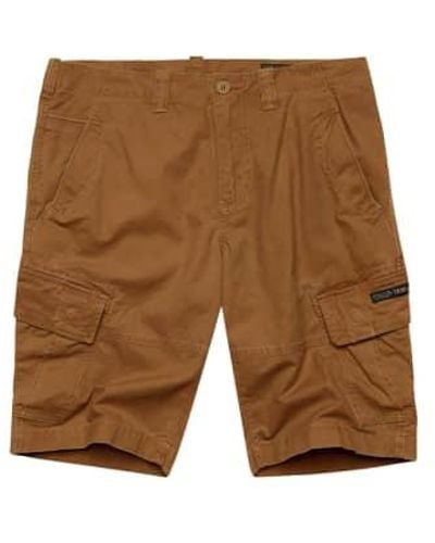 Superdry Pantalones cortos carga núcleo vintage - Marrón