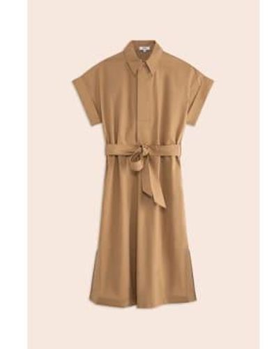 Suncoo Camel Clodie Midi Dress 3 / - Natural