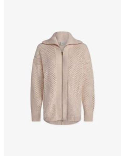 Varley Finn Longline Knit Jacket Whitecap Xs - Grey