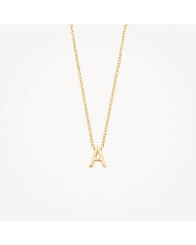 Blush Lingerie 14k Gold Letter Necklace - Metallic