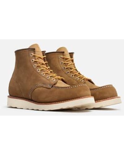 Red Wing Wing Shoes 6 Classic Moc Toe 8881 Boots Olive Mohave - Marrone
