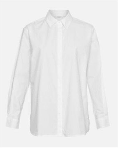 MSCH Copenhagen Mscholisa camisa marilla blanca brillante - Blanco