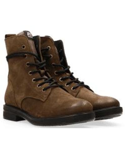 Maruti Bottes cheville en daim vert vert - Marron