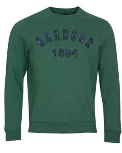 Barbour Affiliate Crew Sweat Sycamore M - Green