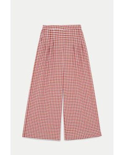 Ottod'Ame Check Trousers - Red