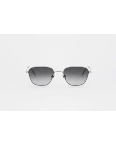 Monokel Otis Sunglasses Gradient Grey Lens - Bianco