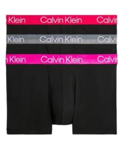 Calvin Klein Trunk 3pk, Gzz - Lila