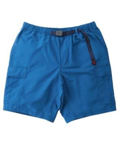 Gramicci Shell Cargo Shorts Small - Blue
