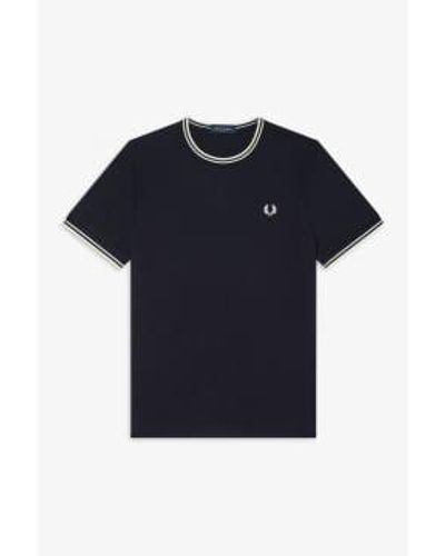 Fred Perry Twin tipped t-shirt dark - Azul