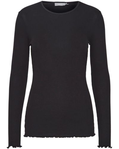 Long-sleeved & | tops for Deals off 18% Friday Lyst up | Fransa Women to Sale Black