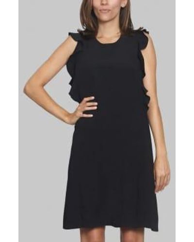 Carven Ruffle Dress 36 - Black