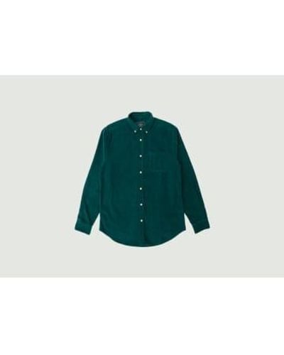 Portuguese Flannel Lobo Shirt Xs - Green