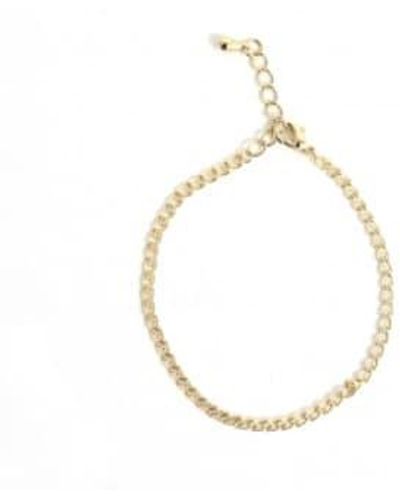 sept cinq Plated Brass Heart Knit Bracelet Plated Brass - Metallic