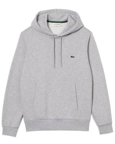 Lacoste Overhead Hood Sh9623 Silver Chine Large - Gray