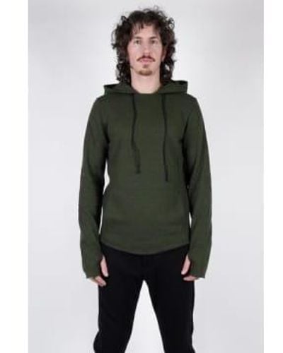 Hannes Roether Boiled Hoodie Khaki Large - Green