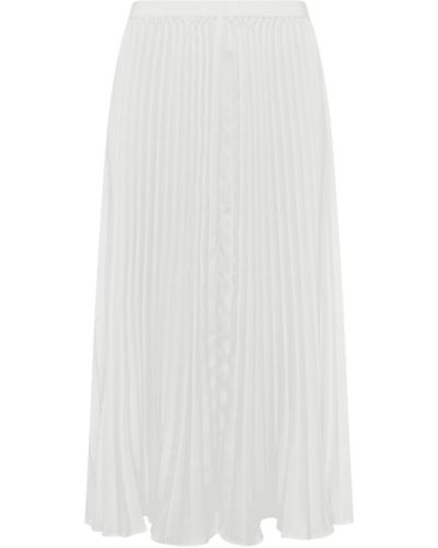 French Connection Pleated Skirt Summer White