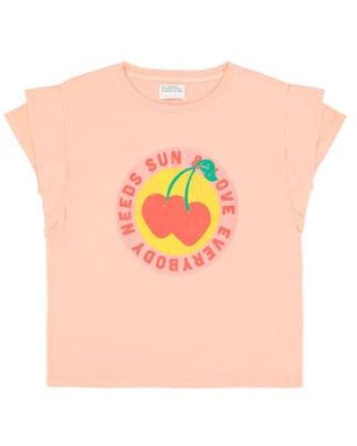 Sisters Department Camiseta doble manga cherries - Rosa