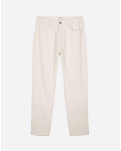 Olow Ecru Jacquot Trousers W28/l00 / Blanc - Natural