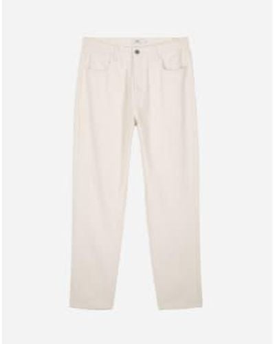Olow Ecru Jacquot Trousers W28/l00 / Blanc - Natural