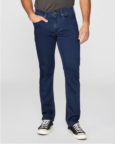 PAIGE Lennox Maddin-Jeans aus blauem Denim