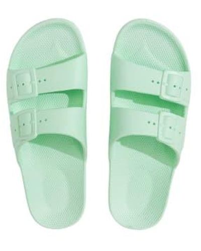 FREEDOM MOSES Mint Pastel Slides 3.5 4 - Green