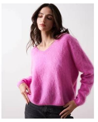 ABSOLUT CASHMERE Soeli V Neck Sweater S - Pink