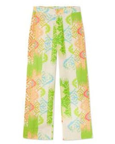 Never Fully Dressed Abstract Trousers 10 - Yellow