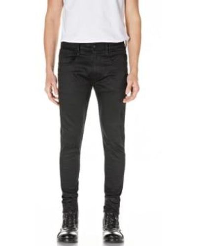 Replay Jeans reción rip browny hiperflex negro