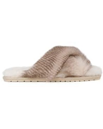 EMU Mayberry crimp slippers - Marron