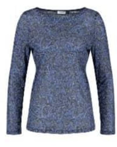 Gerry Weber Print Long Sleeve T-shirt - Blue