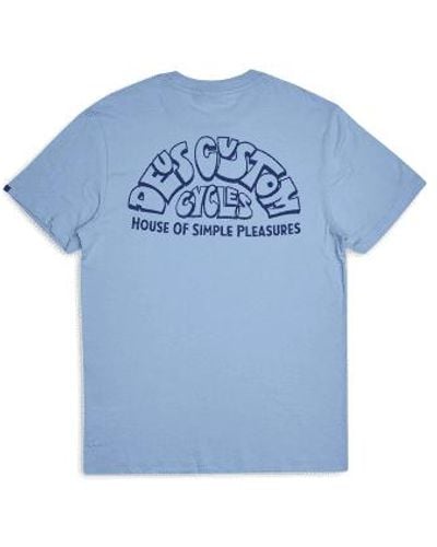 Deus Ex Machina Duke Kurzärärmelte T-Shirt - Blau