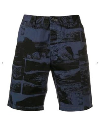 PS by Paul Smith 'harold's Collage' Print Cotton Shorts 34 - Gray