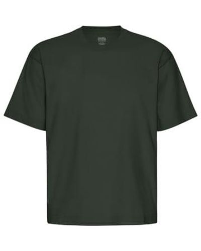 COLORFUL STANDARD T-shirt biologique surdimensionné hunter - Vert
