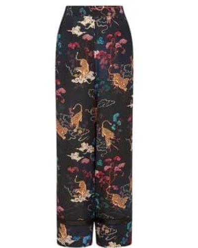 Hayley Menzies Pyjama Silk Pantal - Noir