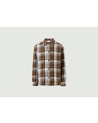 Knowledge Cotton Check Overshirt S - Multicolor