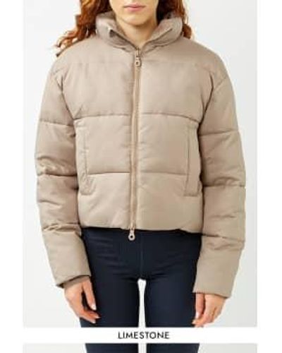 GIRLFRIEND COLLECTIVE Limestone Cropped Puffer Jacket / S - Brown