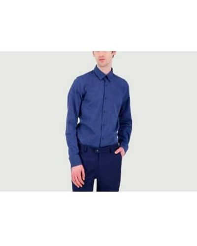 JAGVI RIVE GAUCHE Linen Shirt 6 - Blu