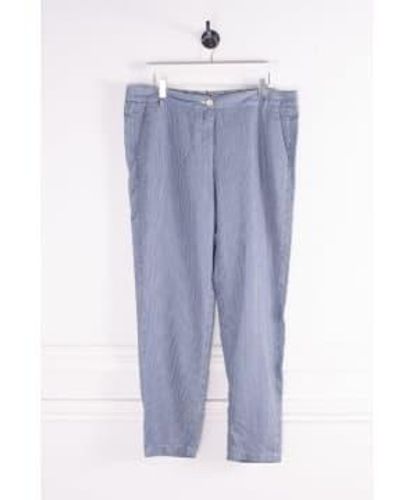 Hartford Pantalon à rayures ponette - Bleu