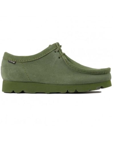 Clarks Shoes Wallabeegtx Loden Green
